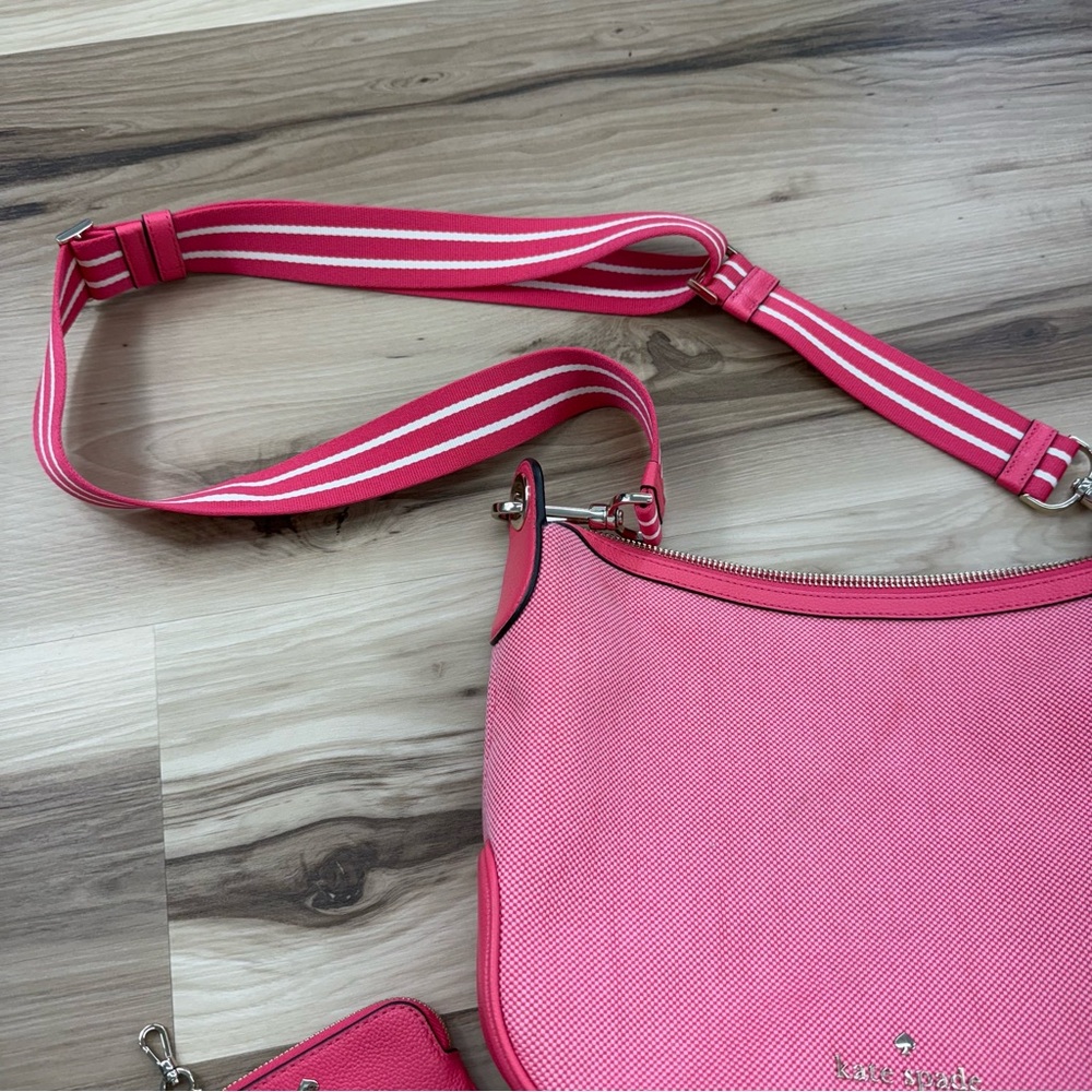Kate Spade Vibrant Pink Crossbody Bag with Coin Pouch - Picture 7 of 14